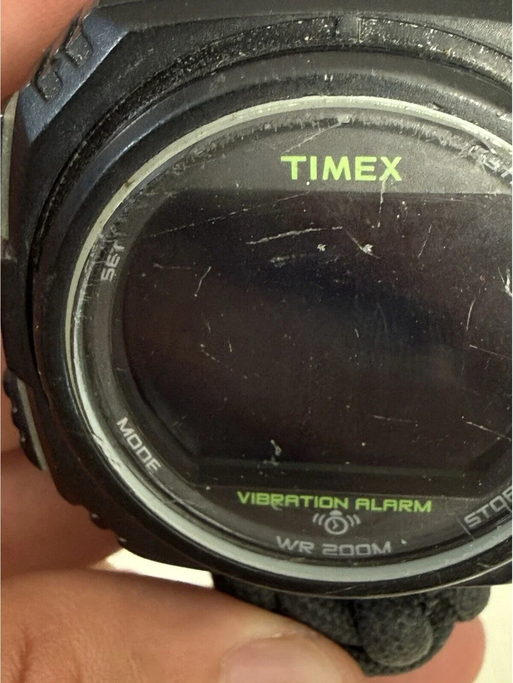 Timex Vibration Alarm Wr200m, Untested , Looks Ok